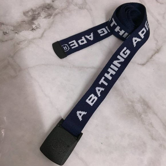 BAPE Logo GI Belt Navy Blue - Picture 3 of 4